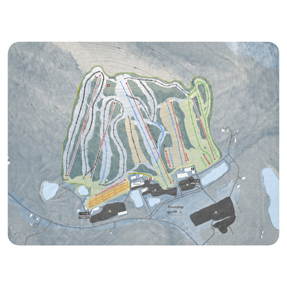 ROUNDTOP, PENNSYLVANIA SKI RESORT MAP BLANKET - Powderaddicts