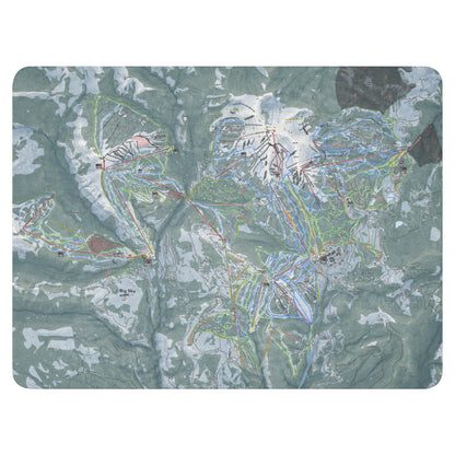 BIG SKY COMBO, MONTANA SKI RESORT MAP BLANKET - Powderaddicts