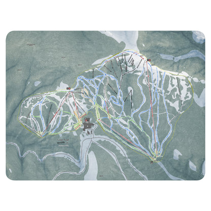 Lost Trail, Montana Ski Resort Map Blanket - Powderaddicts