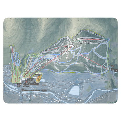 HUNTER MOUNTAIN, NEW YORK SKI RESORT MAP BLANKET - Powderaddicts