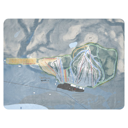 Wild Mountain, Minnesota Ski Resort Map Blanket - Powderaddicts