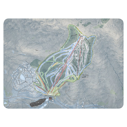 Bromley, Vermont Ski Resort Map Blanket - Powderaddicts