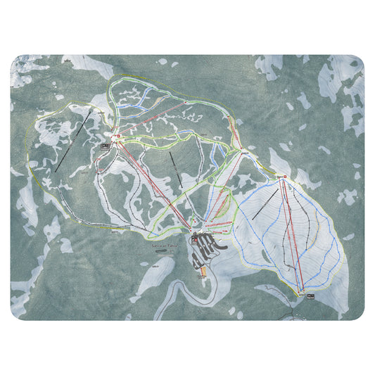 Sierra At Tahoe, California Ski Resort Map Blanket - Powderaddicts