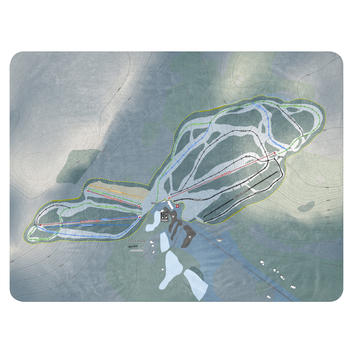Loch Lomond, Ontario Ski Resort Map Blanket