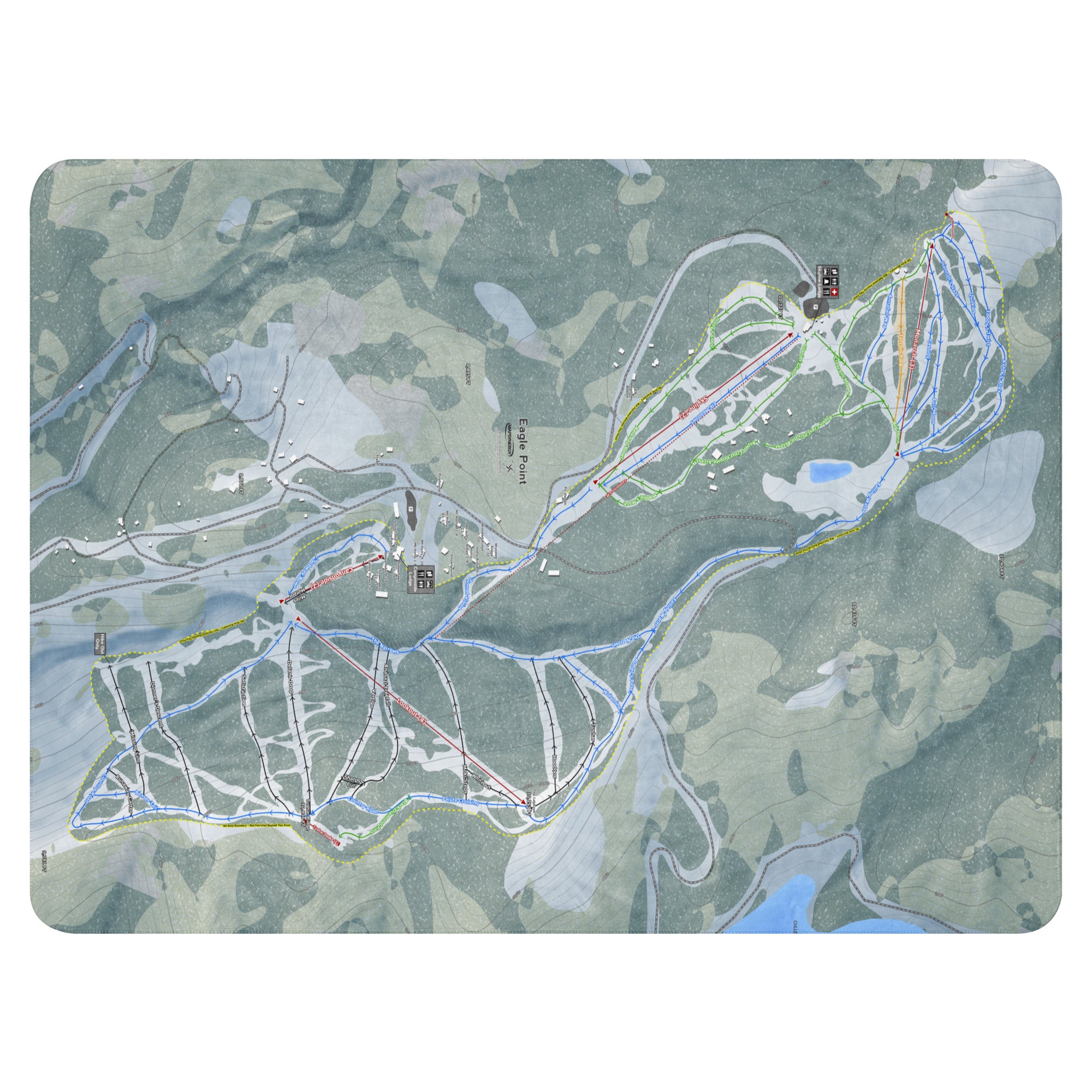 Eagle Point, Utah Ski Resort Map Blanket trail map