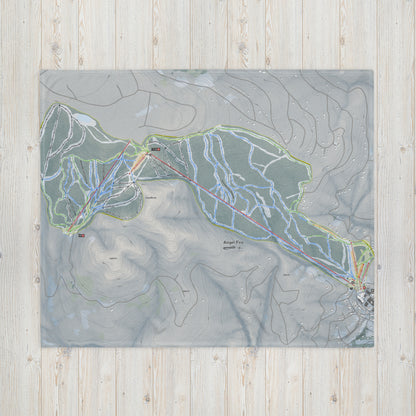 Angel Fire, New Mexico Ski Resort Map Blanket - Powderaddicts