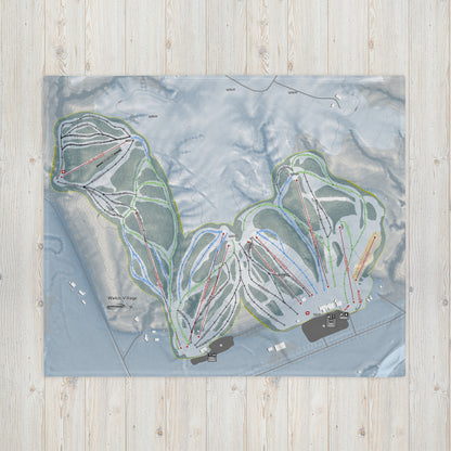 Welch Village, Minnesota Ski Resort Map Blanket - Powderaddicts