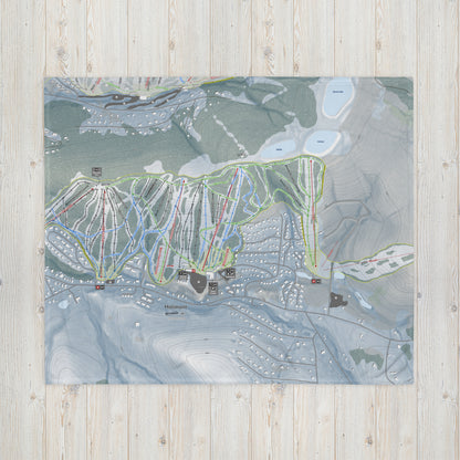 HOLIMONT, NEW YORK SKI RESORT MAP BLANKET - Powderaddicts