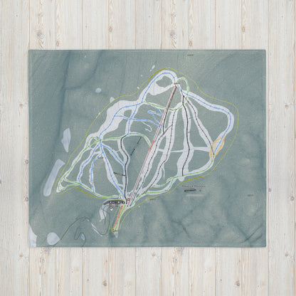 MAVERICK, MONTANA SKI RESORT MAP BLANKET - Powderaddicts