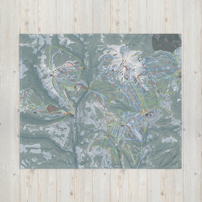 BIG SKY COMBO, MONTANA SKI RESORT MAP BLANKET - Powderaddicts