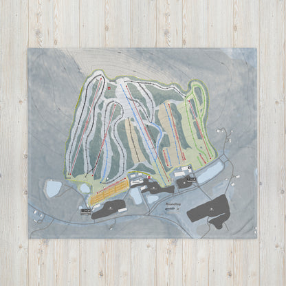 ROUNDTOP, PENNSYLVANIA SKI RESORT MAP BLANKET - Powderaddicts