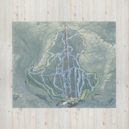 Wildcat Mountain, New Hampshire Ski Resort Map Blanket - Powderaddicts
