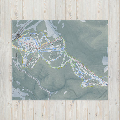 LOOKOUT PASS, IDAHO SKI RESORT MAP BLANKET - Powderaddicts