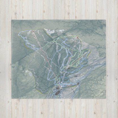 Mad River Glen, Vermont Ski Resort Map Blanket - Powderaddicts