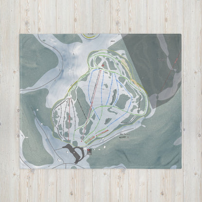 Sky Tavern, Nevada Ski Resort Map Blanket - Powderaddicts