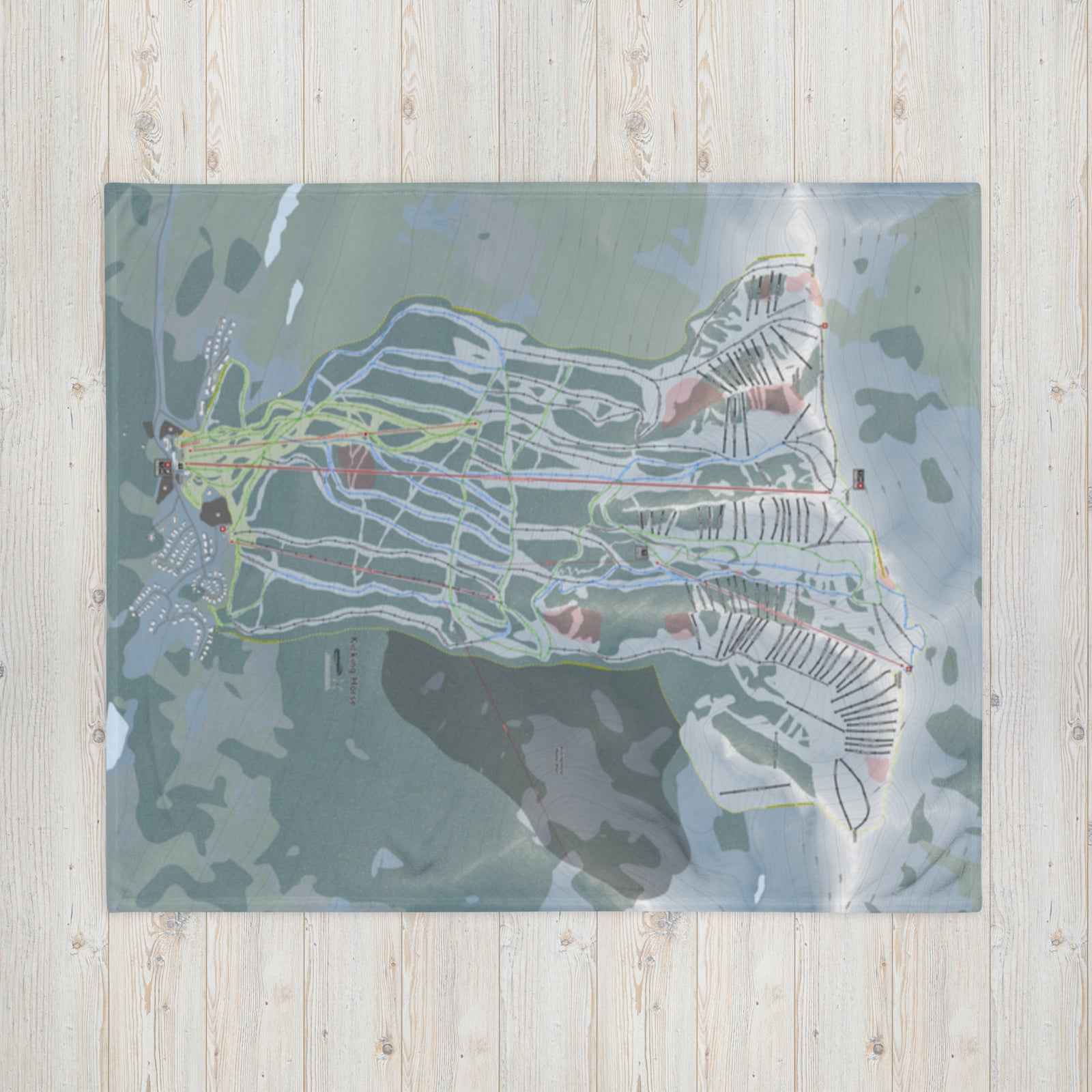 Kicking Horse, British Columbia Ski Resort Map Blanket