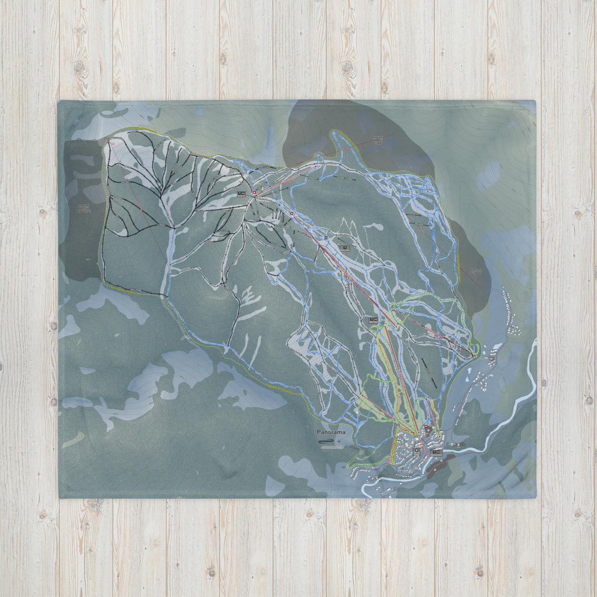 Panorama, British Columbia Ski Resort Map Blanket