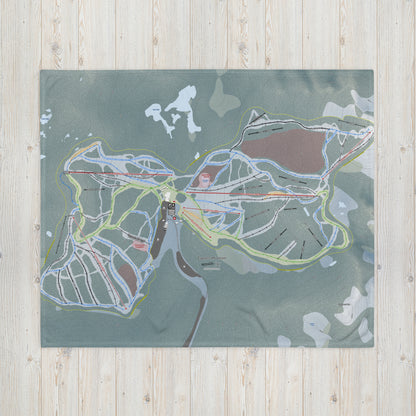 Cypress Mountain, British Columbia Ski Resort Map Blanket - Powderaddicts