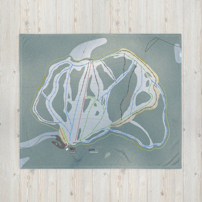 Phoenix Mountain, British Columbia Ski Resort Map Blanket - Powderaddicts