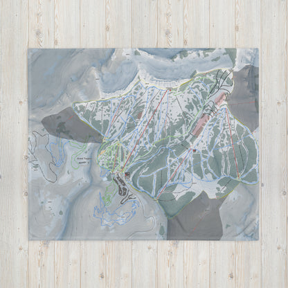Grand Targhee, Wyoming Ski Resort Map Blanket - Powderaddicts