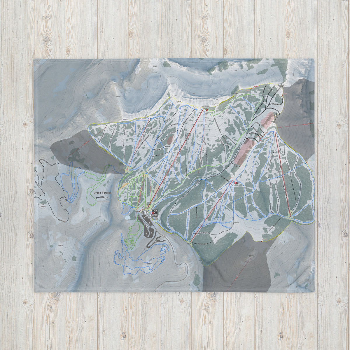 Grand Targhee, Wyoming Ski Resort Map Blanket