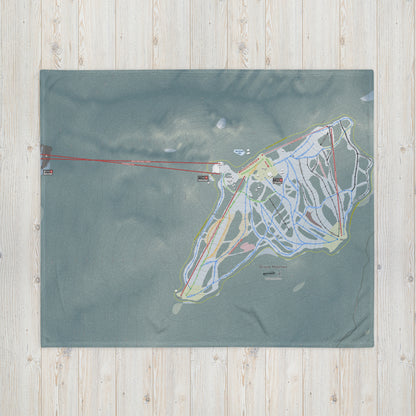Grouse Mountain, British Columbia Ski Resort Map Blanket - Powderaddicts