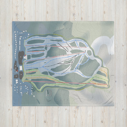Georgian Peaks Club, Ontario Ski Resort Map Blanket - Powderaddicts