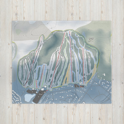 Craigleith Ski Club, Ontario Ski Resort Map Blanket - Powderaddicts
