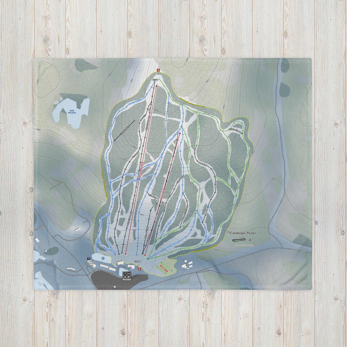 Calabogie Peaks, Ontario Ski Resort Map Blanket