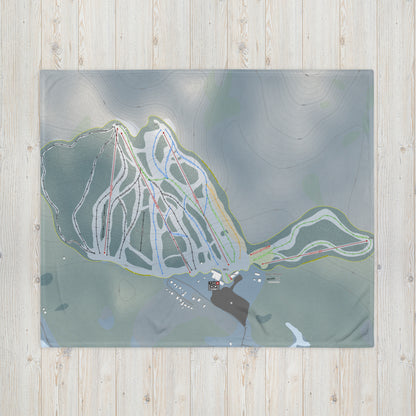 Searchmont, Ontario Ski Resort Map Blanket - Powderaddicts