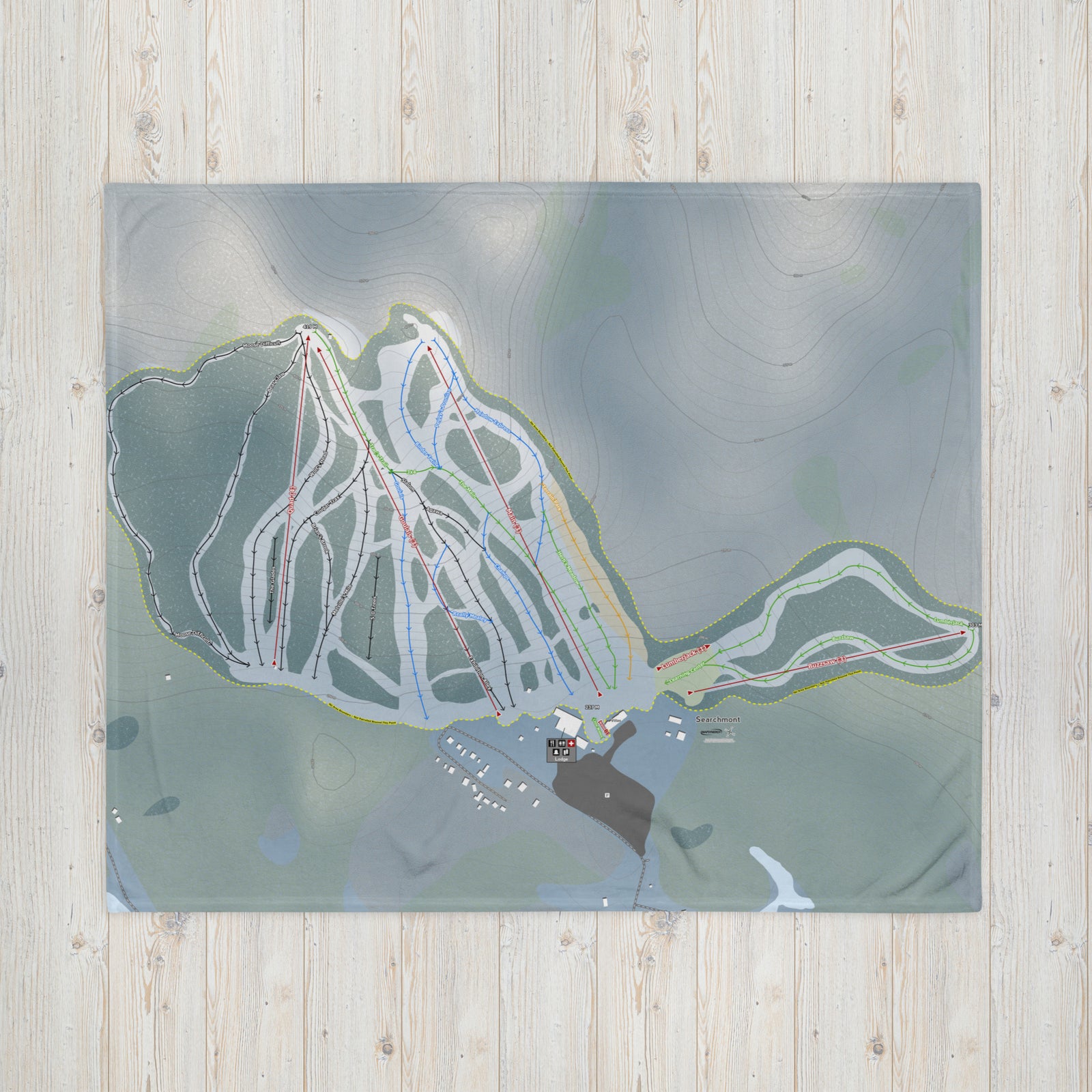 Searchmont, Ontario Ski Resort Map Blanket