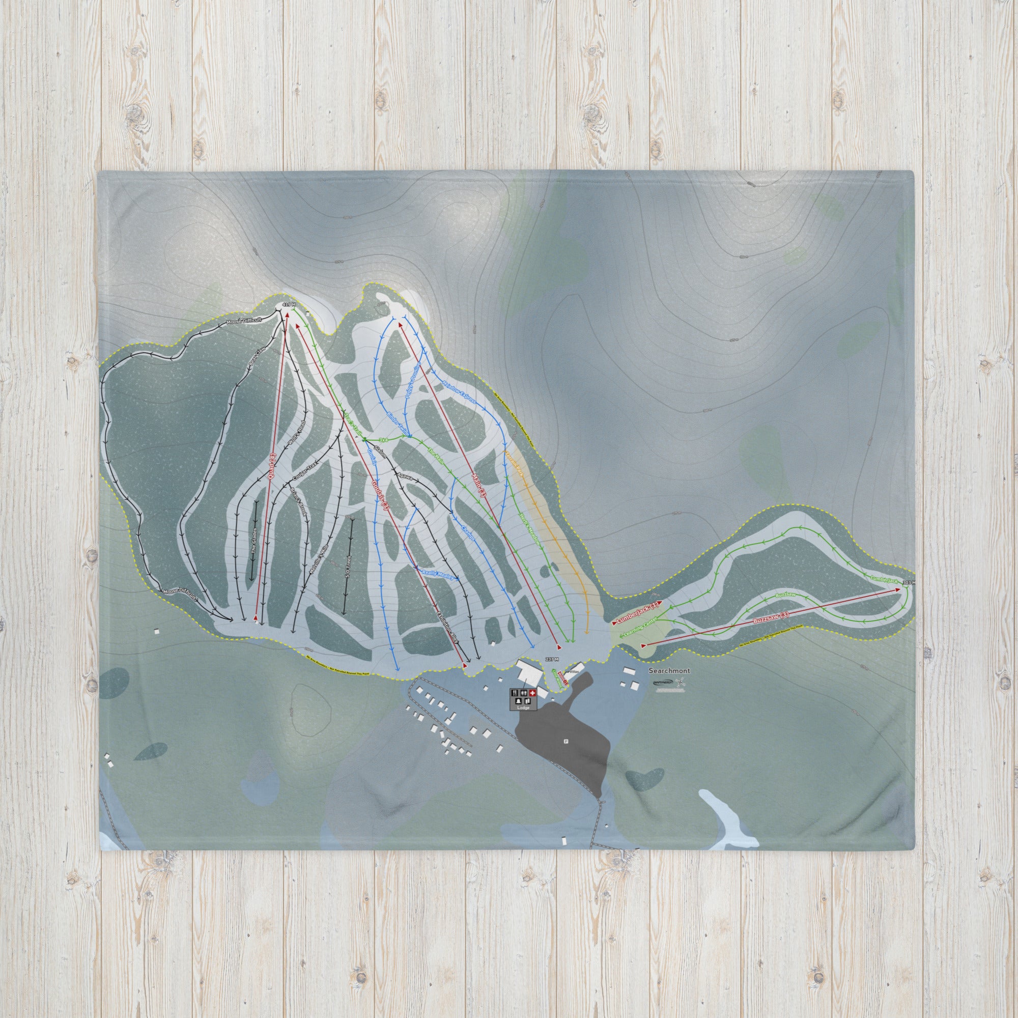 Searchmont, Ontario Ski Resort Map Blanket