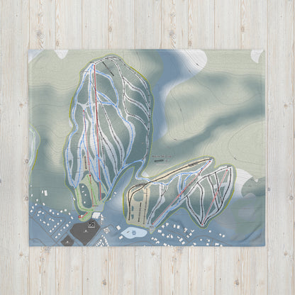 Alpine Ski Club, Ontario Ski Resort Map Blanket - Powderaddicts