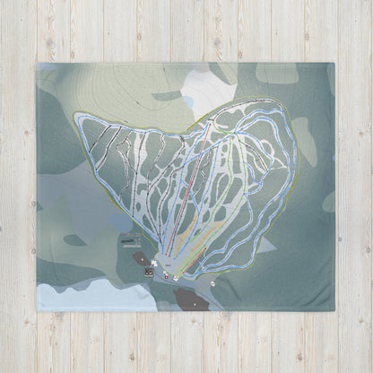 White Hills, Newfoundland and Labrador's Ski Resort Map Blanket - Powderaddicts