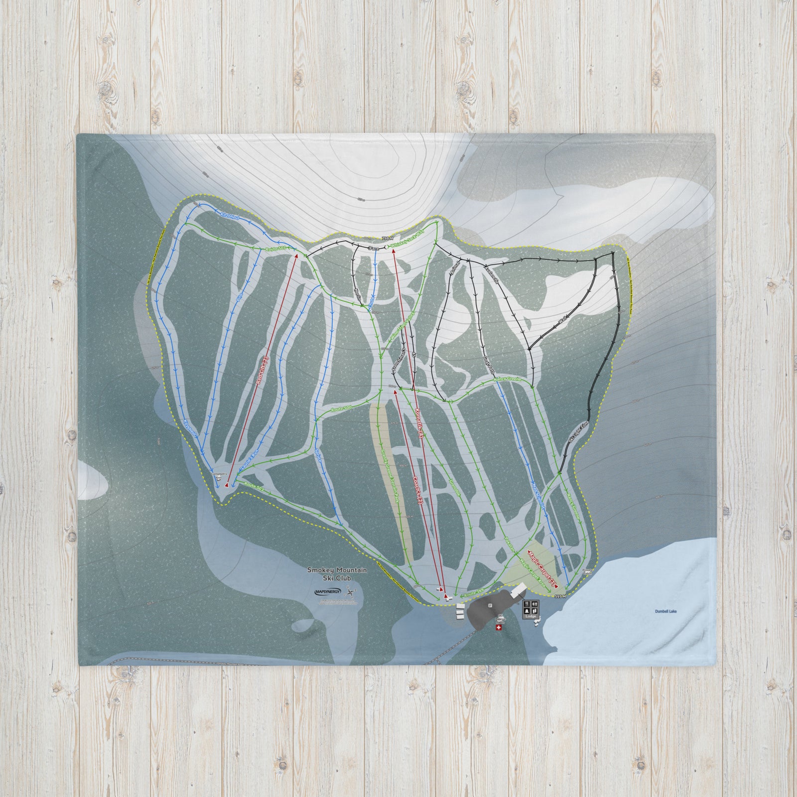 Smokey Mountain Ski Club, Newfoundland and Labrador's Ski Resort Map Blanket