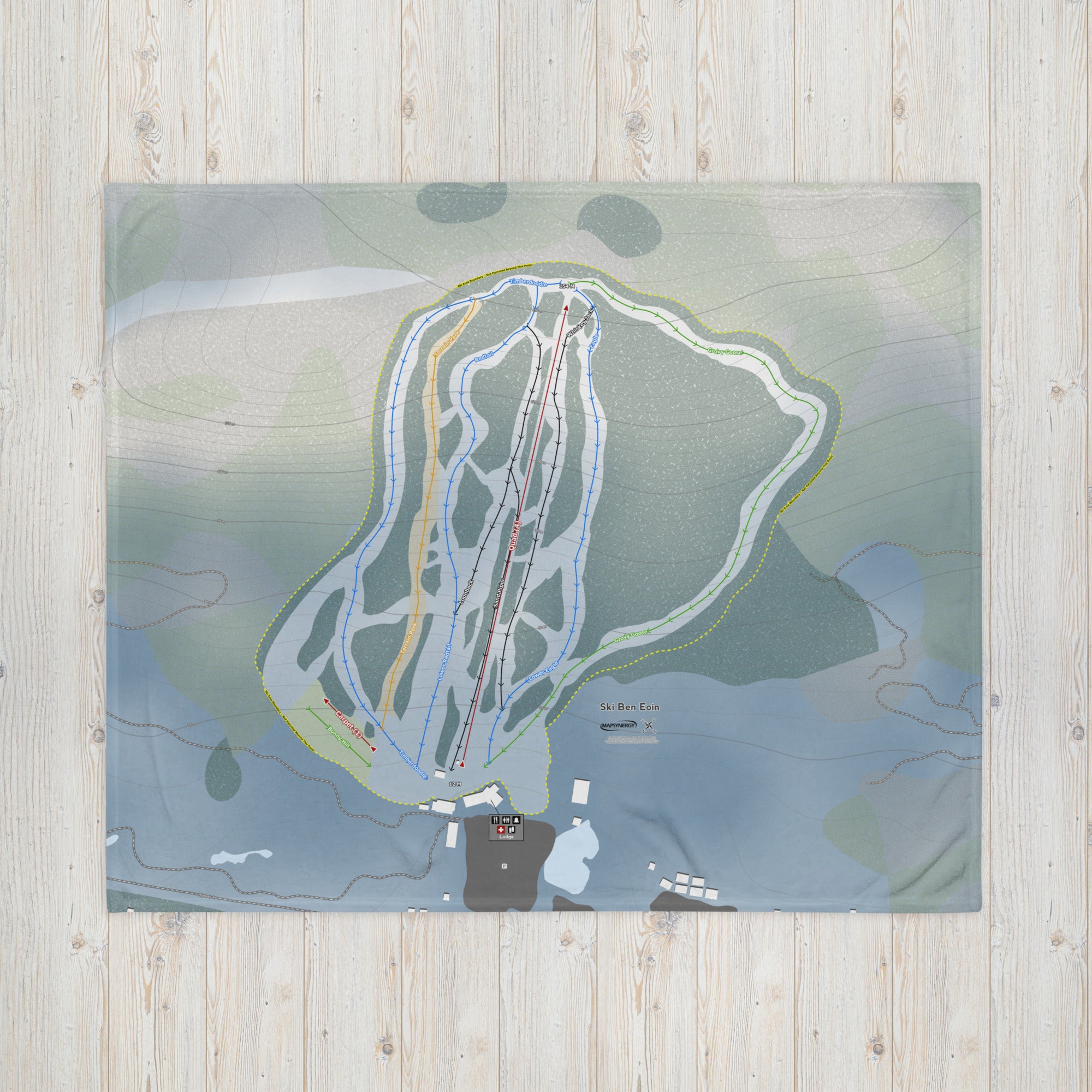 Ski Ben Eoin, Nova Scotia Ski Resort Map Blanket