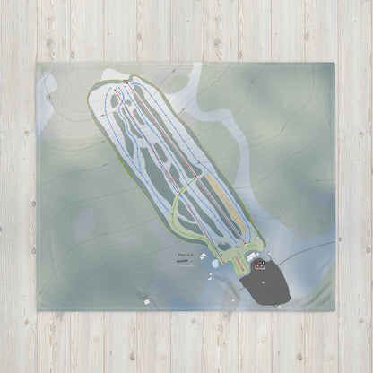Martock, Nova Scotia Ski Resort Map Blanket - Powderaddicts