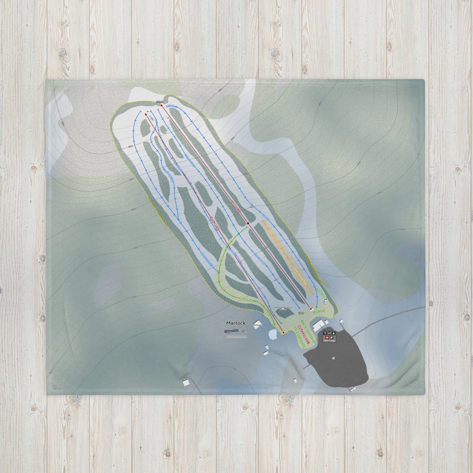 Martock, Nova Scotia Ski Resort Map Blanket
