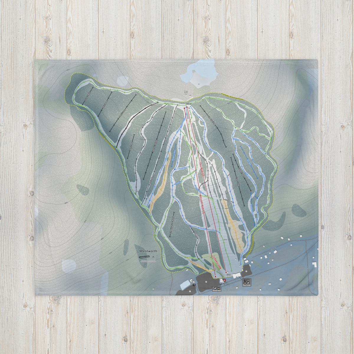 Wentworth, Nova Scotia Ski Resort Map Blanket