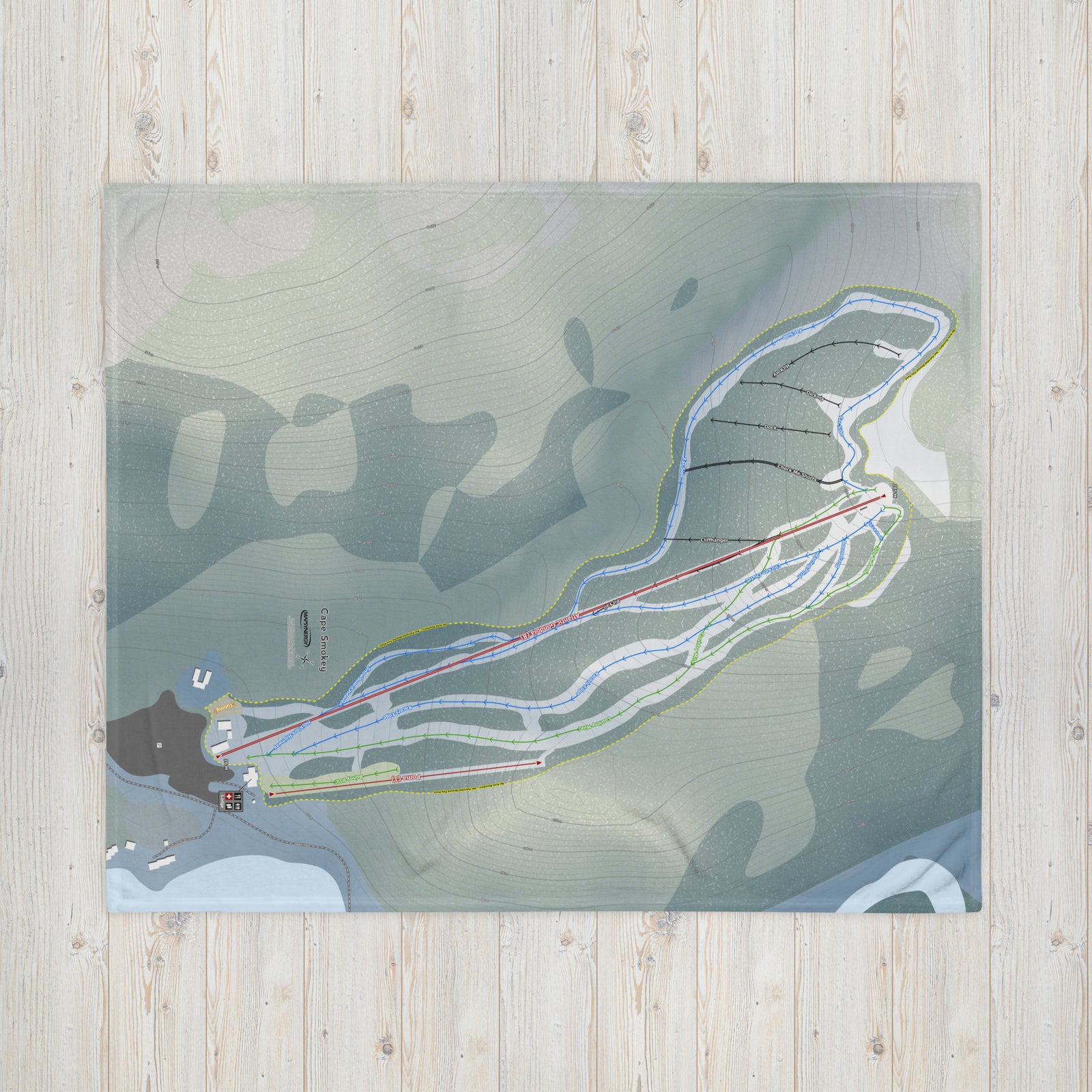 Cape Smokey, Nova Scotia Ski Resort Map Blanket
