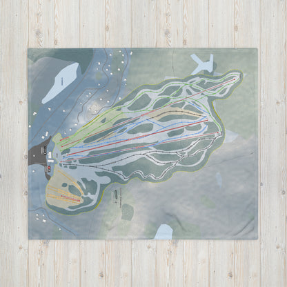 Sommet Edelweiss, Quebec Ski Resort Map Blanket - Powderaddicts