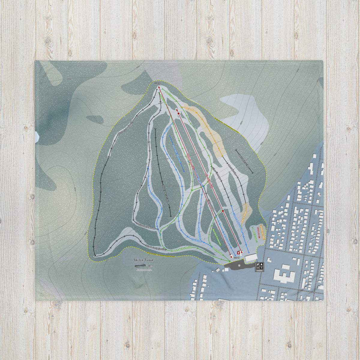 Ski La Tuque, Quebec Ski Resort Map Blanket