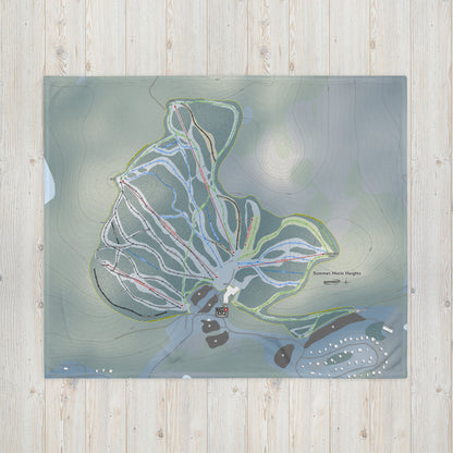 Sommet Morin Heights, Quebec Ski Resort Map Blanket