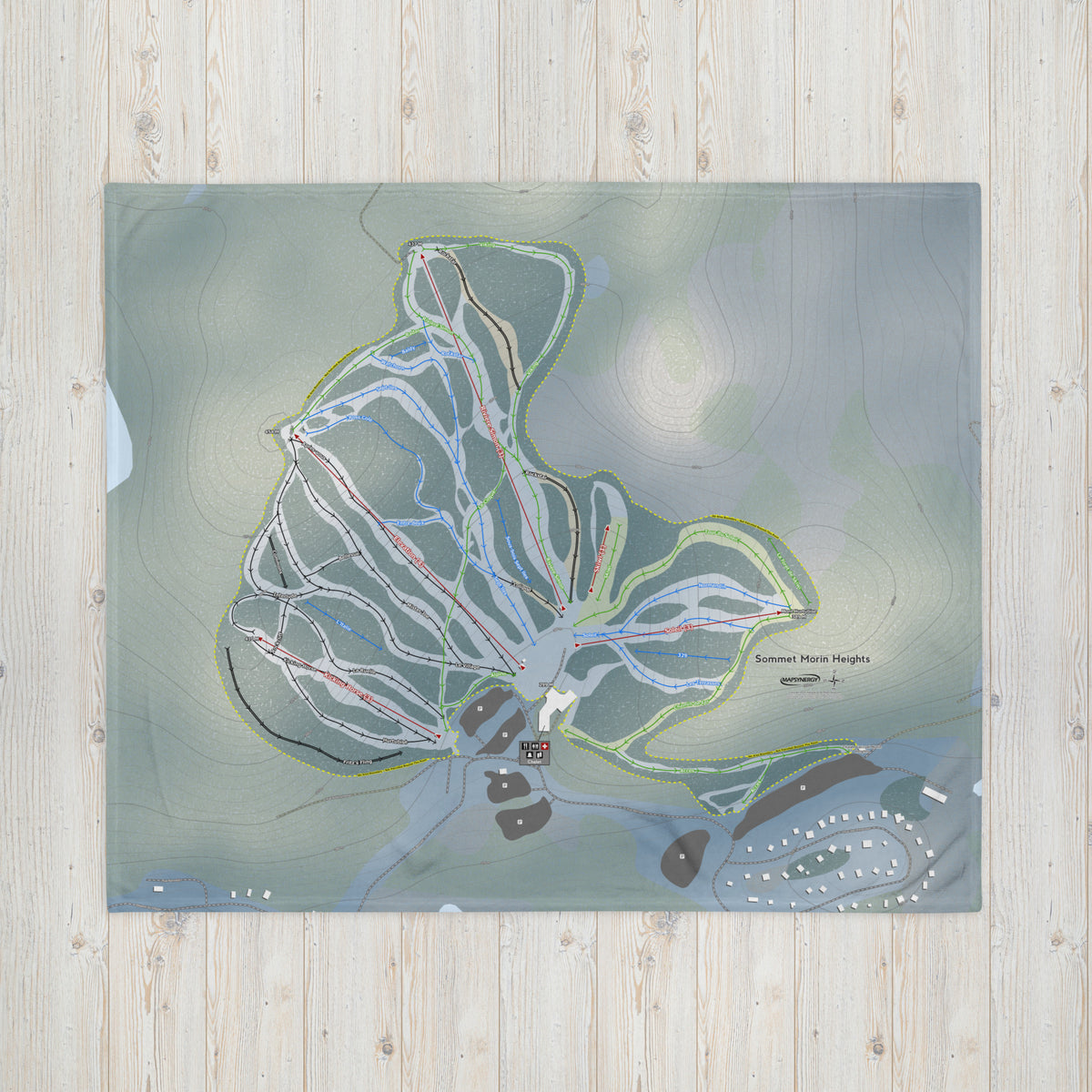 Sommet Morin Heights, Quebec Ski Resort Map Blanket