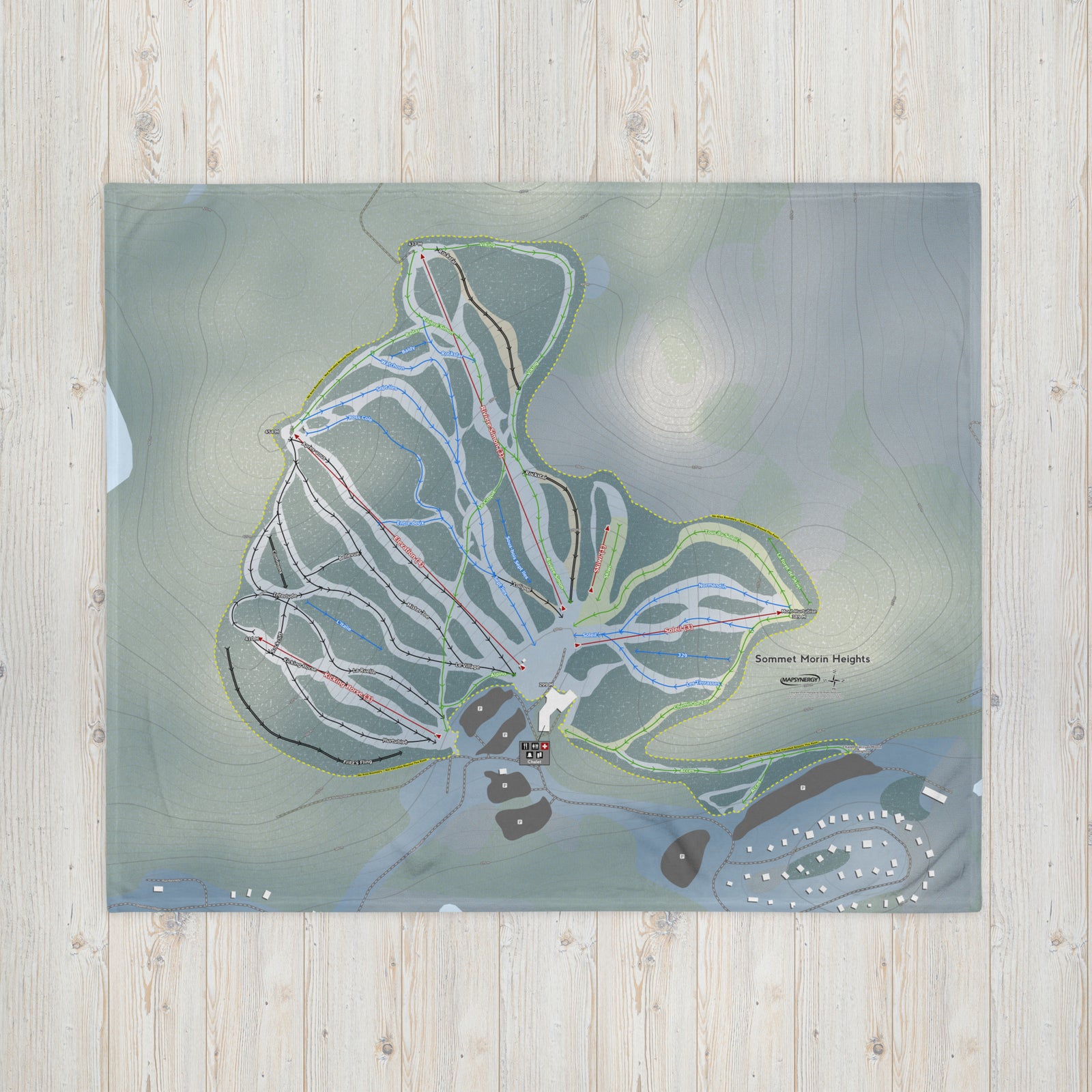 Sommet Morin Heights, Quebec Ski Resort Map Blanket