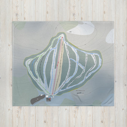 Mont Biencourt, Quebec Ski Resort Map Blanket