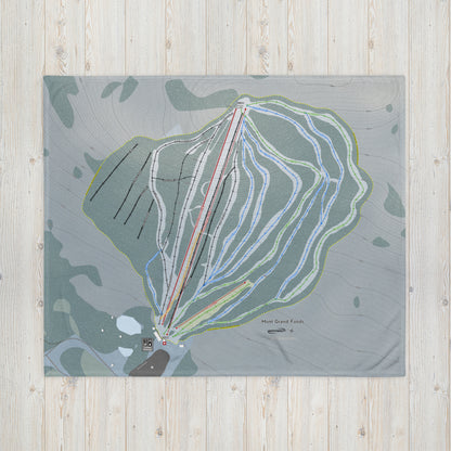 Mont Grand-Fonds, Quebec  Ski Resort Map Blanket