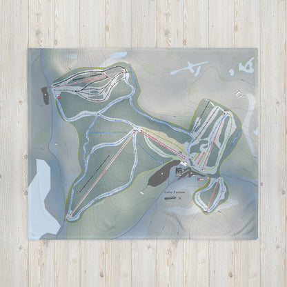 Camp Fortune, Quebec Ski Resort Map Blanket