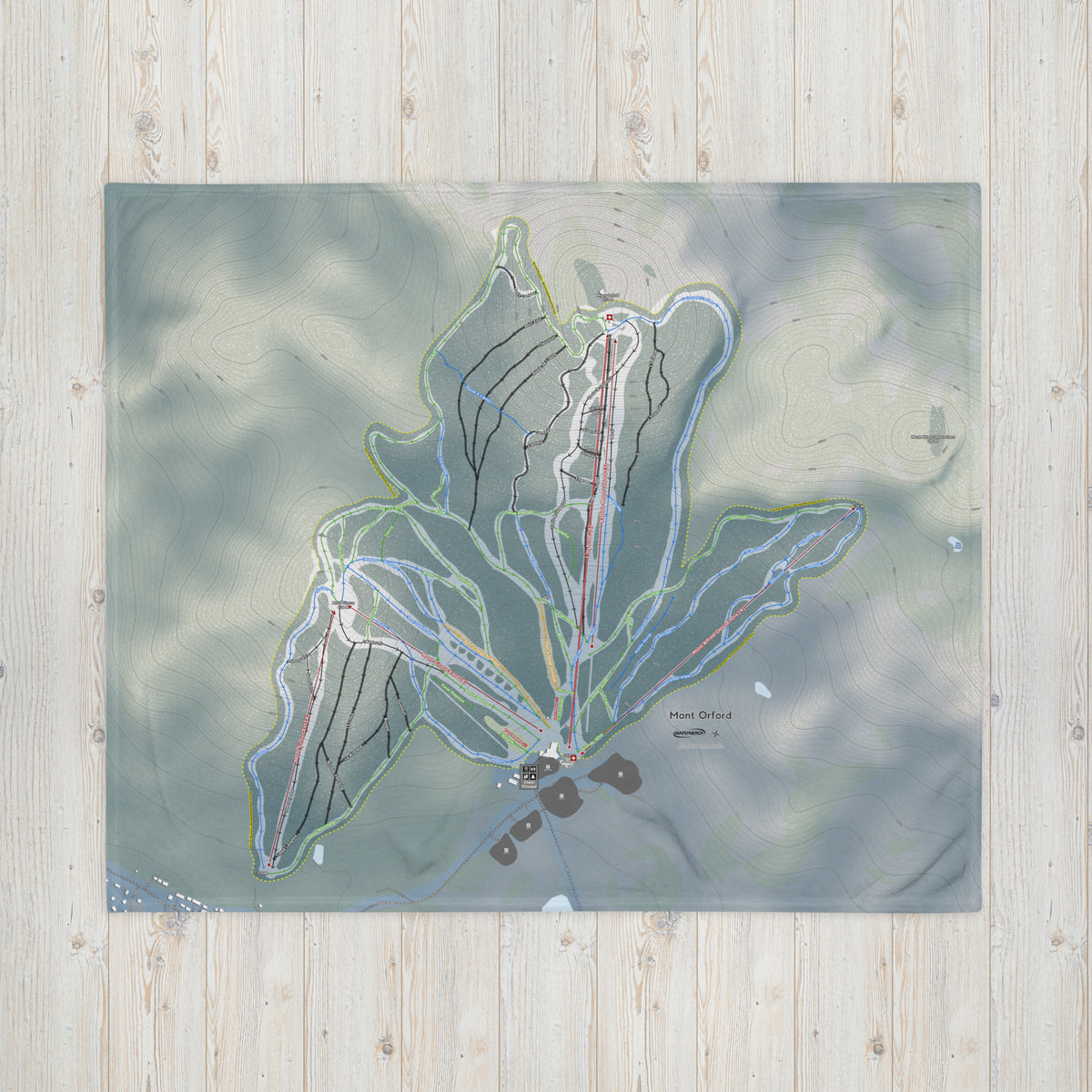 Mont Orford, Quebec Ski Resort Map Blanket
