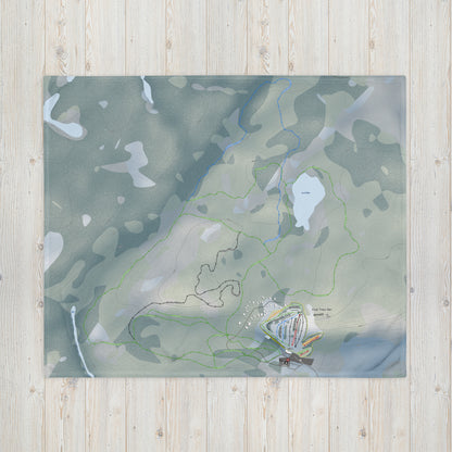 Club Tobo-Ski, Quebec Ski Resort Map Blanket